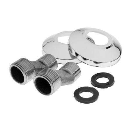 Bath mixer Zein Z3854, single -leaf, shower set, watering can 5 modes, chrome-10