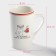 Porcelain share mug "Monday", 380 ml, white color