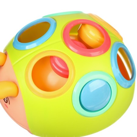 Developing, sensory toy "God's cow", color mix, crush me-9