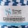 Knitted yarn secondary 90% cotton, 10% p/e, 100m/450 ± 50 g (white-blue strip)