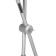 The floor lamp is 80 × 165 cm, 10 watts, aluminum, plastic, glow warm white