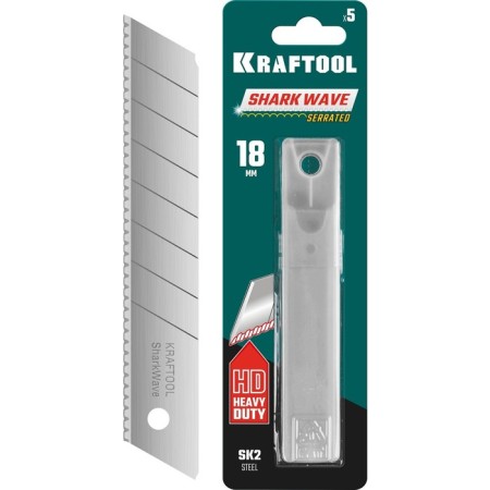 Kraftool blades 09604-18-S5, segmented, 18 mm, 5 pcs.