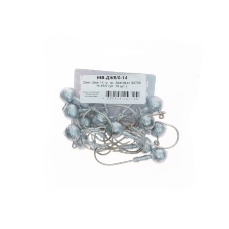 Jig ball, hook Aberdeen 32755 Ni No. 5/0, 14 g, 15 pcs.-3