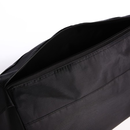 Sports bag "Never Stop", 40x21x19 cm, lightning department, black color-5