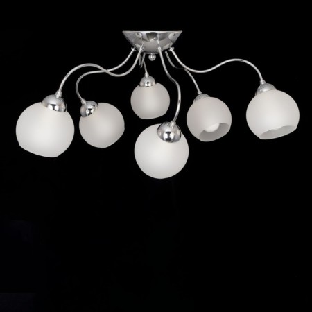 Ceiling chandelier Citilux "Luciana" CL147161, 62x62x29 cm, 6x60W, E14, color gray-6