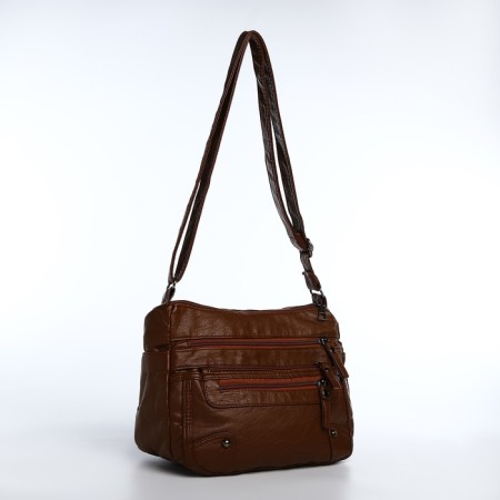 Love bag with lightning, brown color-1