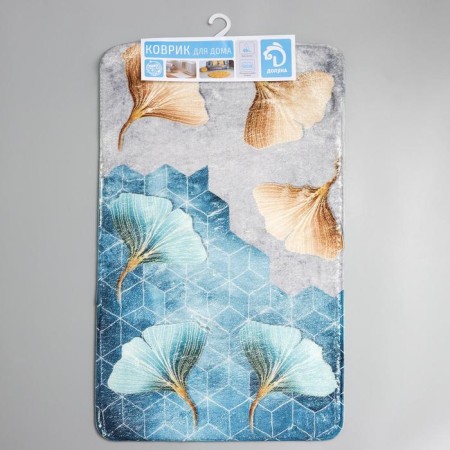 Bathroom mat “Leaves”, 50 × 80 cm, microfiber-5