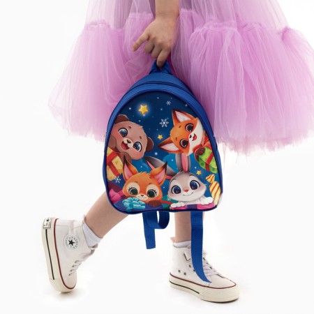 New Year's gift set with a backpack for children "Funny animals"-8