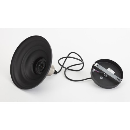 Lamp PL4 BK/BN Metal E27 60W H-pLAFON 13 cm, suspension 80 cm, black-2