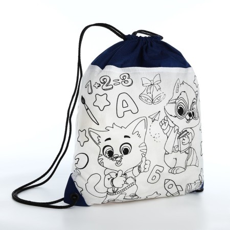Bag for painting "Beasts" 34x40 cm, spanbond-2
