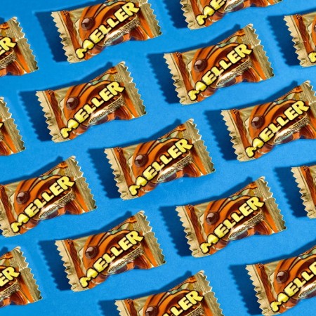 Chewing candy Meller, Chocolate, 100 g-1