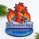 The amulet on the stand "Dragon with a flashlight" is 8.9 x 9.4 cm.