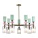 Ceiling Ceiling ST LUCE. SL2000.202.07. GEA. 7x40 watts, E14, 85x85x40 cm, golden color
