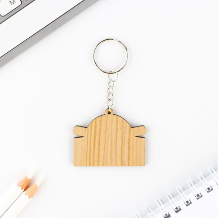 A wooden key point "in business", 5 x 3.5 cm-3