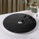 Glass stand for the cake rotating shares "Black", d = 32 cm, black color