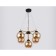 Suspended chandelier Ambrella Light, Traditional, TR9026, 5HE27, black color, gold
