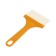 Brush flat promo, artificial bristles, plastic handle, 90 mm