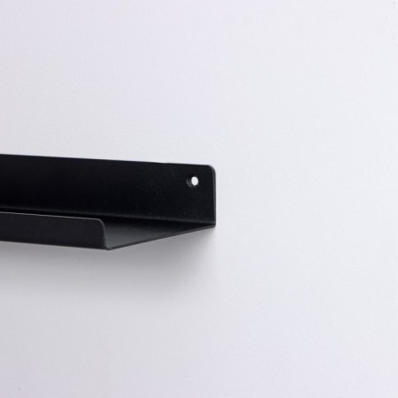 Set of shelves with hooks loft, 2 shelves: 350 × 100 × 35 mm, 350 × 100 × 80 mm, color black-5