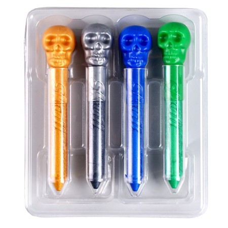 Facial and body makeup grim “Skull”, set 4 colors, in a package