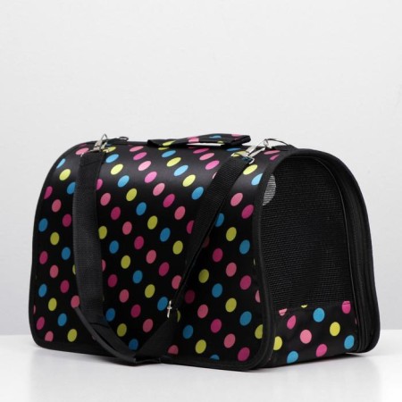 Bag - carrying for animals "peas", black, size m, 40 x 21 x 27 cm-4