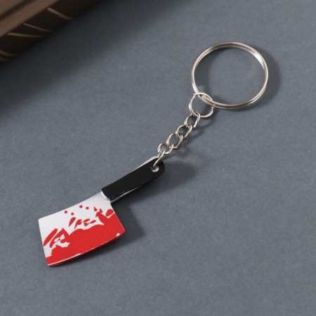 Acryl key a mirror "bloodied test" 4.6x1.6x0.4 cm-1