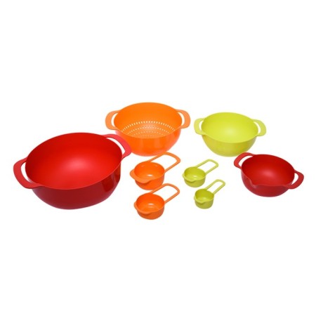 Kitchen set 8 in 1, colander 22 cm/bowls/measuring spoons-1