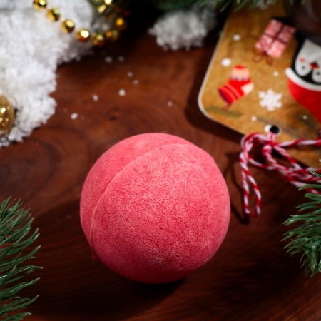 New Year's bomb for the bath "Penguin", Red, 120 gr.-2