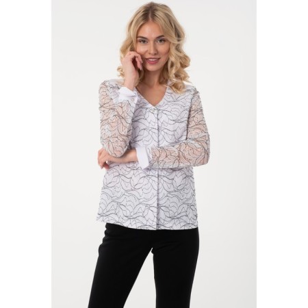 Female jacket, size 42, white color-7
