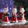 Christmas tree decoration "Santa Claus with a curly beard" 10x19 cm, mix