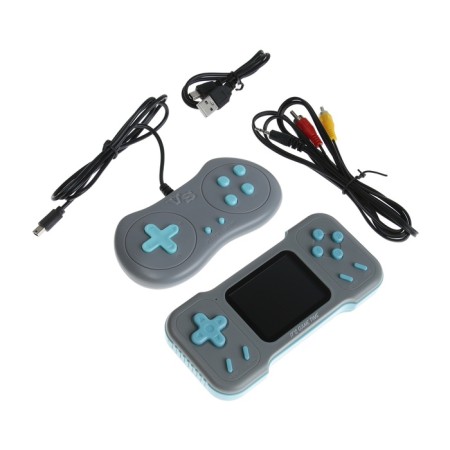 Game console A15, with a gamepad, AV cable, 8 bits, 500 games, gray-2