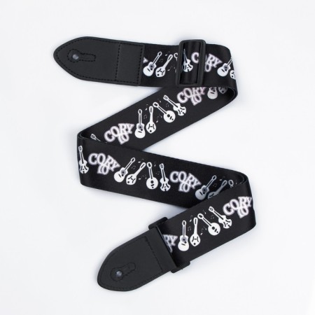 Guitar belt, black, tools, length 60-117 cm, width 5 cm-1