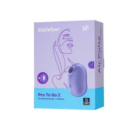 Vacuum Clit stimulator Satiffyer Pro to Go 2, purple color-2