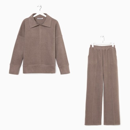 Women's suit (sweater/pants), beige color, size 46-7