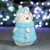 New Year's figure "Blue-boy" Blue, 8x10x15cm