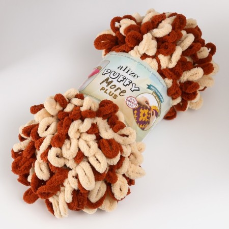 Yarn "Puffy More Plus" 100 % micropoliester 11m/250g (8010)-1