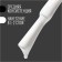 Nail gel polish, Classic Colors, 3 phase, 8ml, led/uv, white color (01)