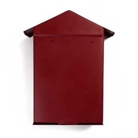 Mail box with a lock, vertical, "house", cherry-9