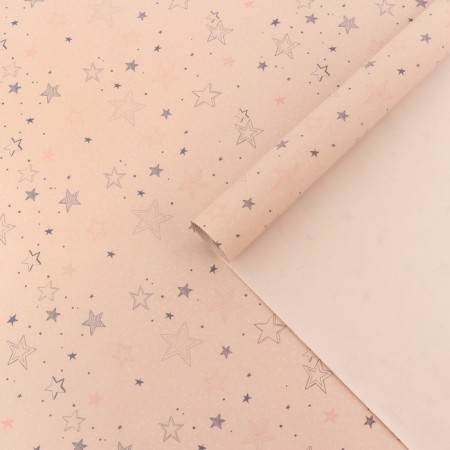 Package Paper, glossy "Star day", 70 x 100 cm set 10 pcs