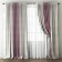 Kirsten curtain set, size 170 x 270 cm, cream / pink