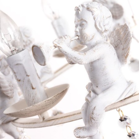 Amur chandelier, 8x40W E14, white color, gold-2