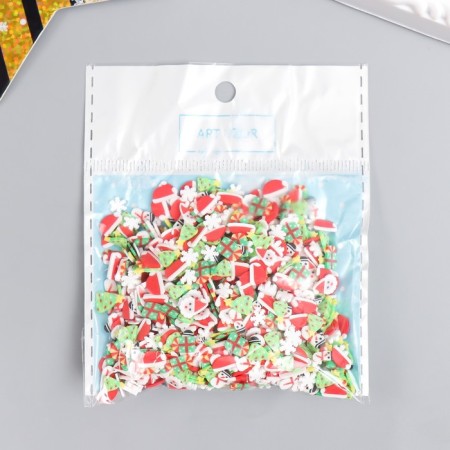 Decor for creativity Plastic "New Year's Assorted" set 20 g mix-2