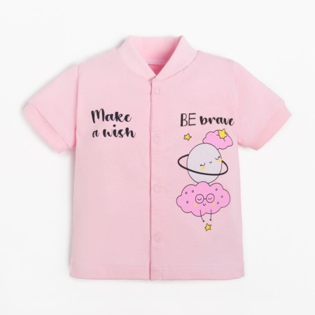 Nursery blouse, pink color/moon, height 56 ​​cm