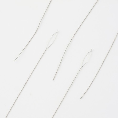 Beads needles are flexible, with a large ear, d = 0.35 mm, 7.6 cm, 5 pcs-1