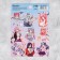 Stickers children's paper "anime", 11 x 15.5 cm