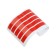 A car sticker, a reflective strip, 40 × 0.7 cm, red, set 5 pcs