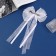 Hair clip "Schoolgirl" Bow 15x25 cm, white Strazik
