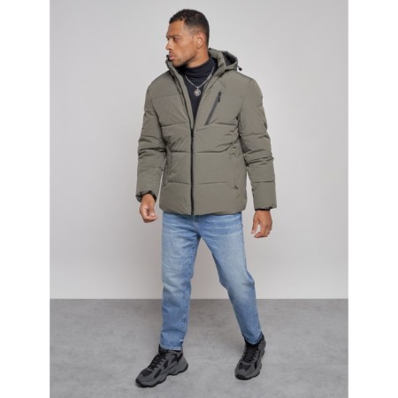 Male Winter jacket, size 50, khaki color-9