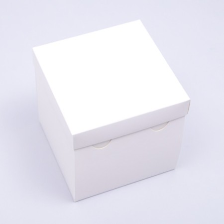 The box is folding, the lid is, white, 15 x 15 x 15 cm-1
