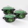 Talisman pan set, 3 subjects: 2 l, 3 l, 4 l, glass covers, induction