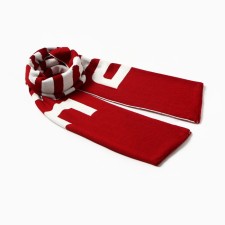 Female Bilateral Mist Red/Dairy Scarf, size 47*226cm
